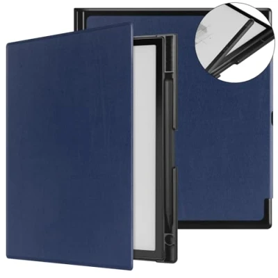 Image of Smart Slim Case for Boox Note Air3 C/Note Air 3 B/W 10.3 Inch 2023 E Ink Tablet ePaper Cover C with Pen Holder Auto Sleep/Wake (Blue)