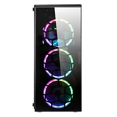 Image of OCHW Raider Black RGB Ultra Fast Gaming PC AMD A8 9600 Quad Core 4.20GHz ATI Radeon HD R7 Graphics 8GB DDR4 1TB HDD WiFi Windows 10 PRO (8GB DDR4, HDD)