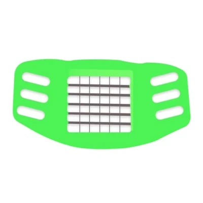 Image of AEX Chip Cutter, puntarelle Cutter &amp; Potato Chipper: Stainless Steel French Fries Veggie Slicer &amp;Boil Egg Chopper for Healthy Nut Fruits [Green]