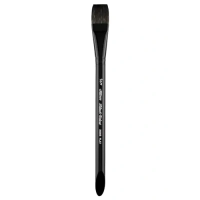 Image of Silver Brush Limited 3008S3/4in Black Velvet Square Wash Watercolour Paint Brush, Size 3/4 Inch, Short Handle