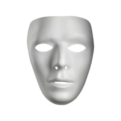 Image of Disguise Blank Male Mask Standard White, Default
