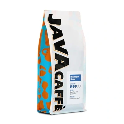 Image of Java Caffe Nicaragua DECAF Coffee Beans (1 x 1kg Bag) 100% Arabica Full Medium Roast Artisan For Cafetieres &amp; Filter Machines