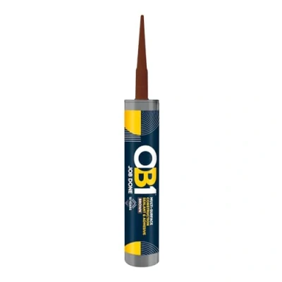 Image of OB1 Brown Multi Surface Construction Sealant &amp; Adhesive Hybrid Technology Excellent Chemical Resistance Water Resistant Weather Food Safe 290ml
