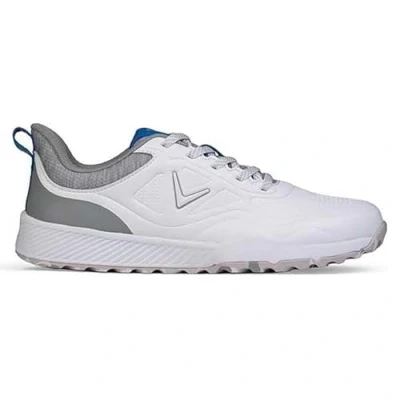 Image of Callaway Golf Men&#039;s GTX Shoe, White/Grey/Blue, 6.5 UK
