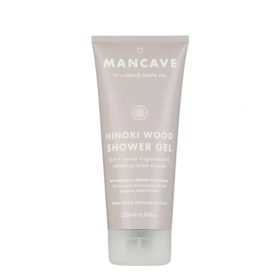 Image of ManCave Hinoki Wood Shower Gel for Men, Warm Woody Aroma with Cypress, Bergamot and Vetiver, Sulphate Paraben Free, Natural, Vegan, Cruelty 200 ml