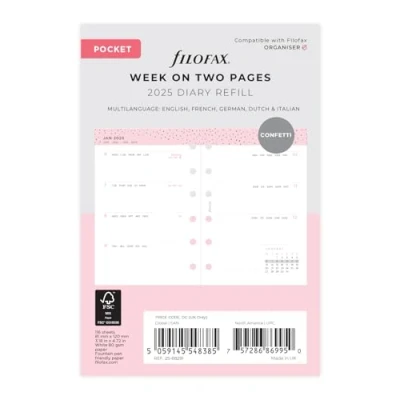 Image of Pocket Confetti week on two pages 2025