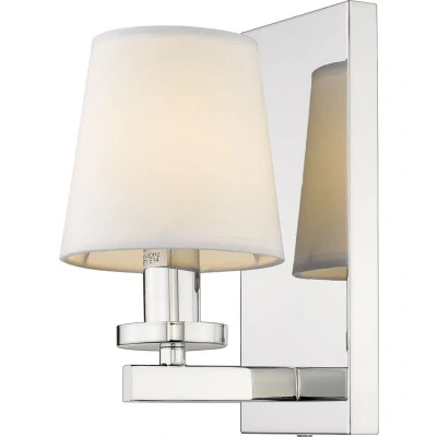 Image of London Wall Lamp With Shade Silver, E14