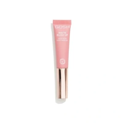 Image of GOSH Cream blush UP Matte I Stick for defined facial features and smooth blending Liquid with built in sponge on the go perfume free, allergy certified vegan 002 Dusty Rose