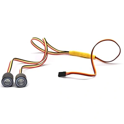 Image of WANGCL 12 Modes Multicolour RC Headlights 19mm Car Light Demon Eyes for 1/10 Traxxas TRX 4 Axial Scx10 RC4WD D90 Crawler Accessories