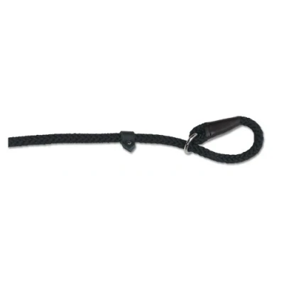 Image of Ancol Nylon Rope Slip Lead Black 1.2mx10mm