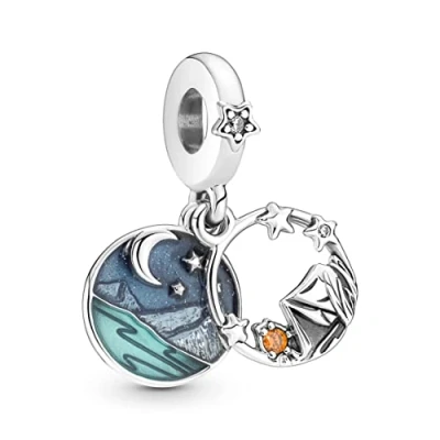 Image of Pandora Camping Night Sky Double Dangle Charm 791686C01