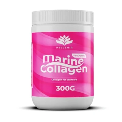 Image of Pure Hydrolysed Marine Collagen Powder 300g Berry Flavour Type 1 and 3 Added Hyaluronic Acid All 9 Aminos Supports Skin, Hair, Nails 60 Servings