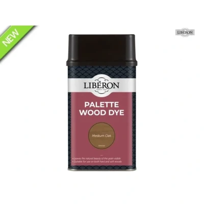 Image of Liberon 126745 Palette Wood Dye Medium Oak 500ml LIBWDPMO500N
