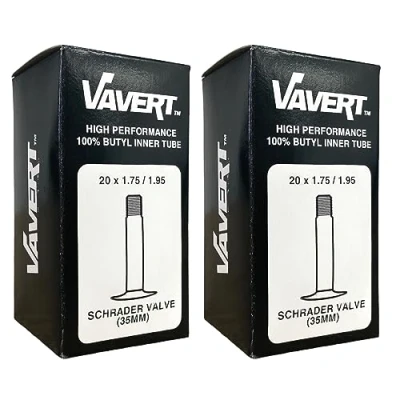 Image of Vavert 20&quot; x 1.75 1.95 Kids Bike/BMX Inner Tubes Schrader Valve (Pair)