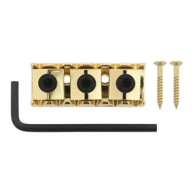 Image of Be In Your Mind 1Pc 42MM Guitar Tremolo Bridge Locking Nut with Wrench Screw Compatible Floyd Rose Style Electric Tools (Gold)
