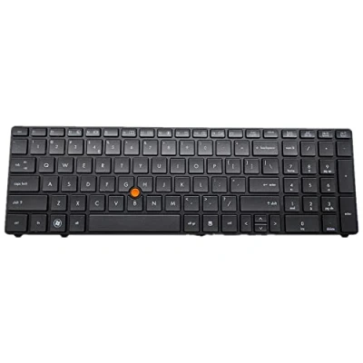 Image of fqparts Replacement Laptop Keyboard For HP EliteBook 8770w Black US English Layout