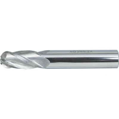 Image of Kennedy 4.00MM Carbide Micrograin 4 Flute Plain Shank Ball Nosed Slot Drills Regular Series