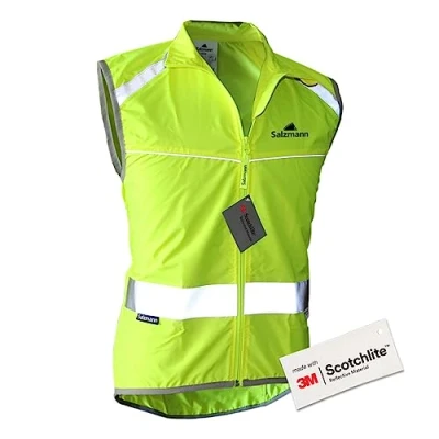Image of Salzmann 3M High Visibility Cycling Vest Reflective Gilet Made with Scotchlite
