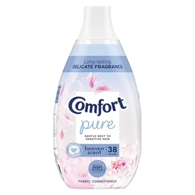 Image of Comfort Pure Heaven Scent Fabric Conditioner Softener with CrystalFresh Technology for Sensitive Skin 38 washes (570 ml)