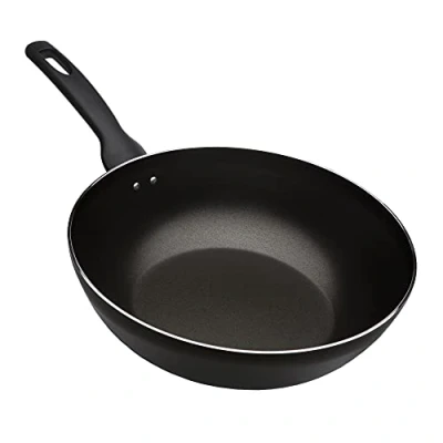 Image of Bronze Collection 1128 28cn Non Stick Wok, Bronze, Black, 28cm