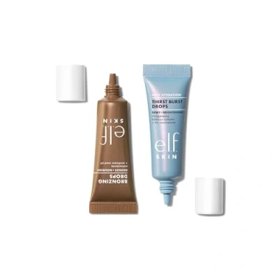 Image of e.l.f. The Hottest Drops Duo, Holy Hydration! Thirst Burst &amp; Bronzing Drops, For Dewy, Glowy Sun Kissed Finish, With Hyaluronic Acid 5% Niacinamide, Vegan Cruelty Free, Travel Size