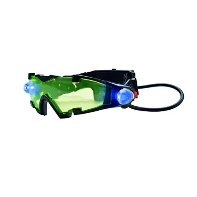 Image of Lexibook RPSPY04 Mission, Spy Night Vision Goggles, Retractable LED Lights, Green Tinted Glass, Adjustable Elastic Bands, Black