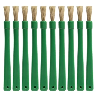 Image of SPI Pack of 10 Plastic Flux or Glue Brushes Perfect for Accurate and Mess Free Application Adhesives Fluxes in DIY Professional Projects SEL5207