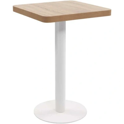 Image of vidaXL Bistro Table Light Brown 50x50 cm MDF