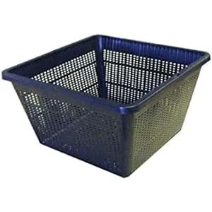 Image of Pond Plant Baskets Hessian Liners Aquatic Marginal Pots (5, 19cm Square (2 Litre))
