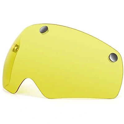 Image of Victgoal Bike Helmet Goggles Visor Strong Magnetic Eye Shield (Yellow)