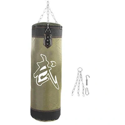 Image of Heavy Boxing Punching Bag, Empty Sandbag Hanging Bag Training MMA Kickboxing Muay Thai Hook Kick Fight Karate Punch Sand replacement for Kid Adult(