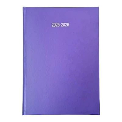 Image of Academic Diary 2025 2026 A5 Day to a Page Purple