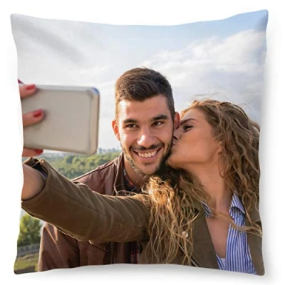 Image of Ferocity Personalised XXL Cushion Gift with your Photo and text, Large pillow (60 x 60 cm) Print Image for any Occasion (with filling) fullprint [091]