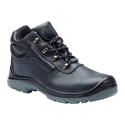 Image of Blackrock Sumatra Safety Waterproof Work Boots, Steel Toe Cap, Mens and Womens/Ladies, Utility Footwear, Gardening Shoes, Black, Lightweight, Wide Fit, Non Slip Size 9