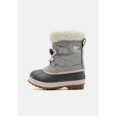 Image of Sorel Childrens YOOT PAC WP Unisex Laceup boots for kids, Size: 10K, Dove Textile/synthetics