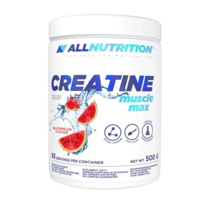 Image of ALLNUTRITION Creatine Muscle Max Food Suplement Monohydrate with Taurine Performance Boost and Recovery No Added Sugar Instant Powder 500g Watermelon
