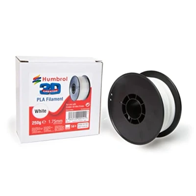 Image of Humbrol AG9173 White PLA Filament 3D Printer Spool, 1.75mm Flexible PLA, Printing &amp; Scanning Accessories Replacement Materials for AG9172 Creator