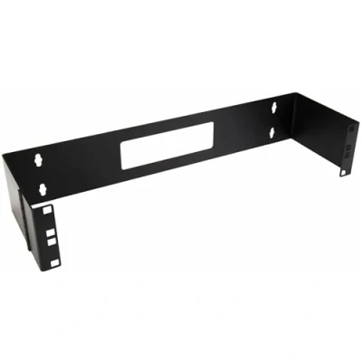 Image of StarTech.com 2U Hinged Wall Mount Patch Panel Bracket 6 inch Deep 19&quot; Swing Rack for Shallow Network Equipment 22lbs (WALLMOUNTH2)