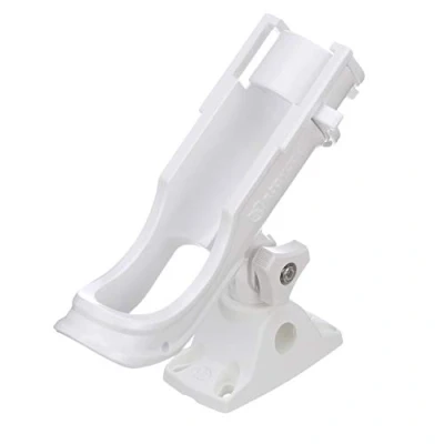 Image of attwood 5009W4 Heavy Duty Adjustable Rod Holder with Combo Mount, White Finish