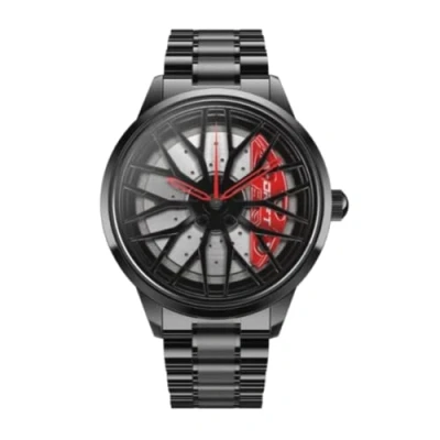 Image of DriftElement Motorsport Rim Watch Men Men&#039;s Wristwatch in The 3D Design of R8 Custom Designer with Mineral Glass Quartz