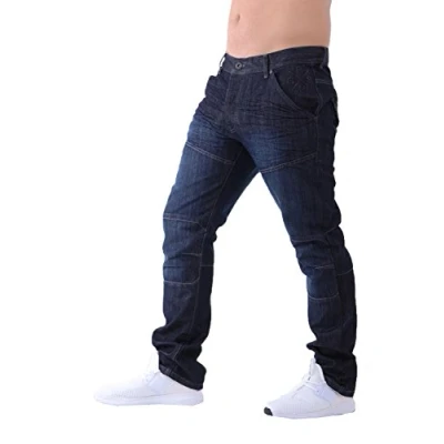 Image of Crosshatch Mens Woodel Jeans Dark Wash Size 38&quot; Short