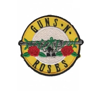 Image of Guns N Roses Revolver Round Patch Badge Embroidered Iron on Applique Accessory