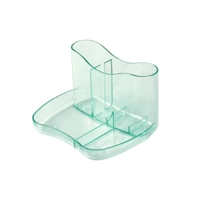 Image of Deflecto Kaddymaster Pen Pot &amp; Desk Tidy Ice Green Holder For Organiser All in One Pots Set Pencil Office Accessories Stationery