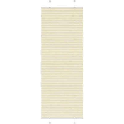 Image of vidaXL Pleated Blind Cream 70x200 cm Fabric Width 69.4 Polyester