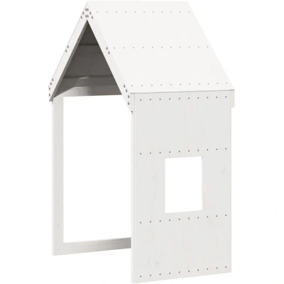 Image of vidaXL Kids&#039; Bed Roof White 60x99x139.5 cm Solid Wood Pine