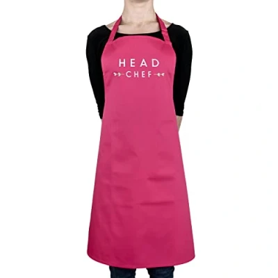 Image of Stickerscape Head chef apron (Adult) Pink