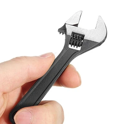 Image of 4 Inch 100mm Wrench Mini Metal Adjustable Spanner Jaw Hand Tool for Repairing