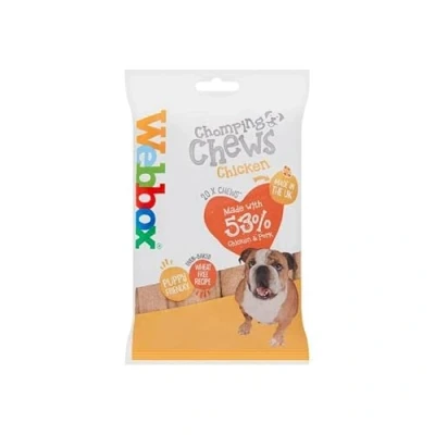 Image of Webbox Dog Chomping Chews Treats Chicken 200g Box of 10