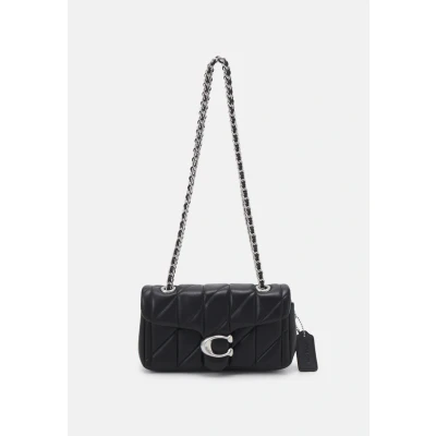 Image of Coach Quilted Tabby Shoulder BAG WITH Chain Handbag, Women&#039;s, Size: One Size, Black