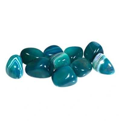 Image of CrystalAge Turquoise Agate Tumble Stone (20 25mm) Pack of 10